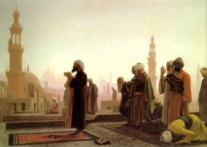 Modlitwa muzułmanów w Kairze