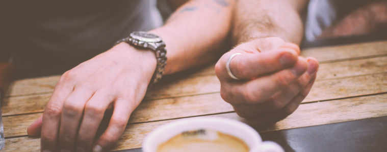 restaurant hands people coffee