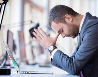 Frustrated Young Business Man